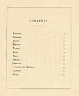 Table of Contents, Europe 1868c Geographic Fun Caricature Maps
